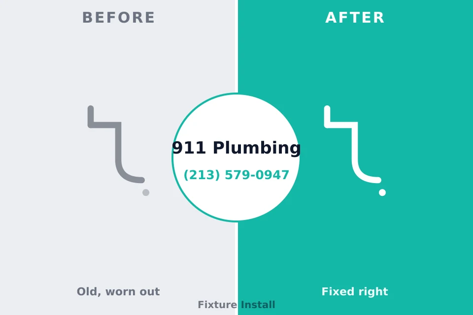 Before and after: plumbing company Sand City, CA